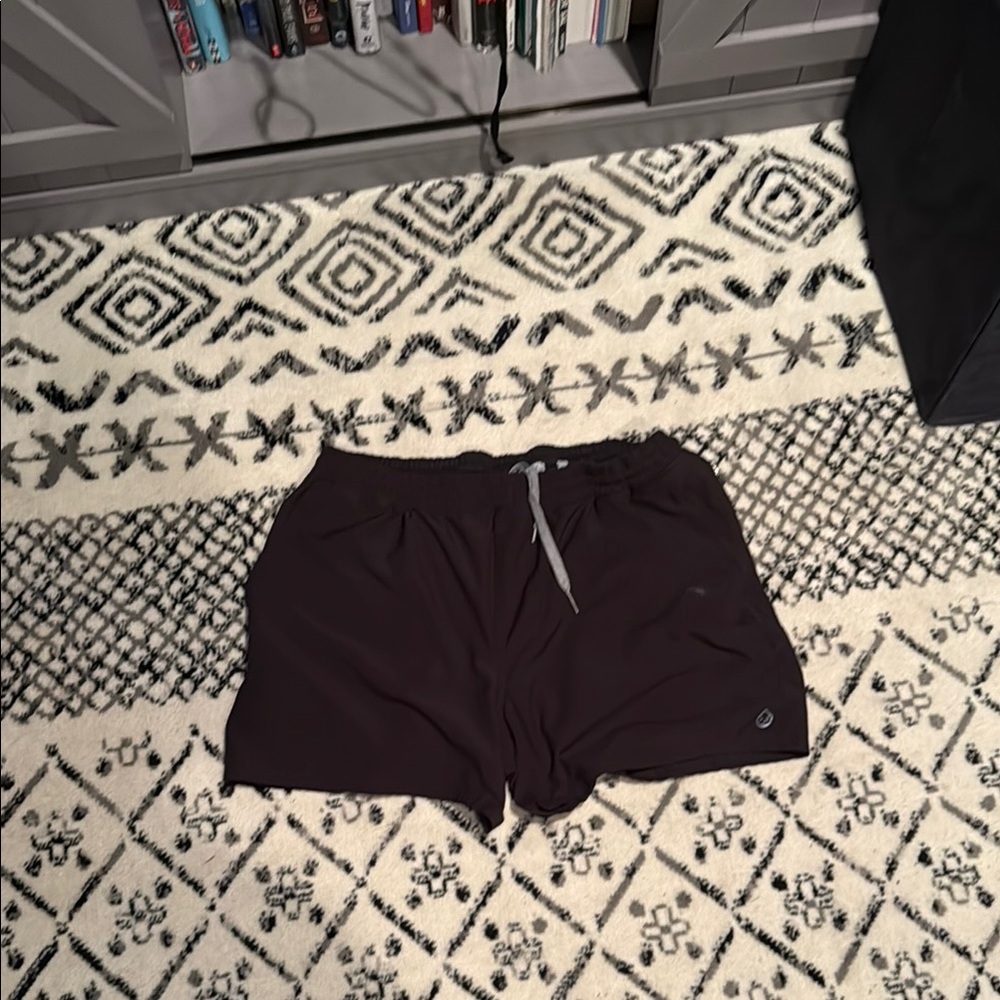 Lined Mens Black Shorts